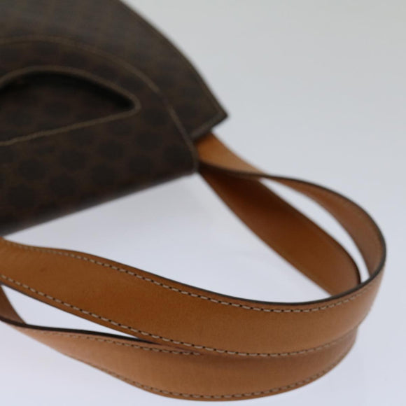 CELINE Macadam Canvas Hand Bag PVC 2way Brown Auth 69000V