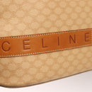 CELINE Macadam Canvas Hand Bag PVC Leather 2way Beige Auth 69018-15