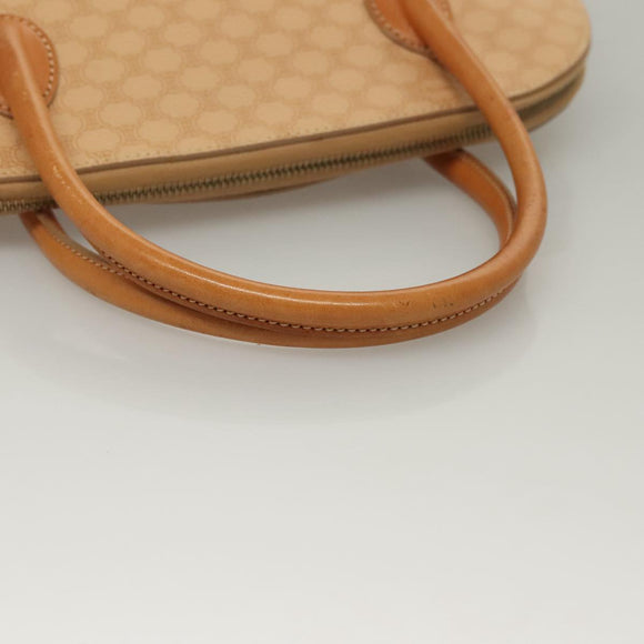 CELINE Macadam Canvas Hand Bag PVC Leather 2way Beige Auth 69018