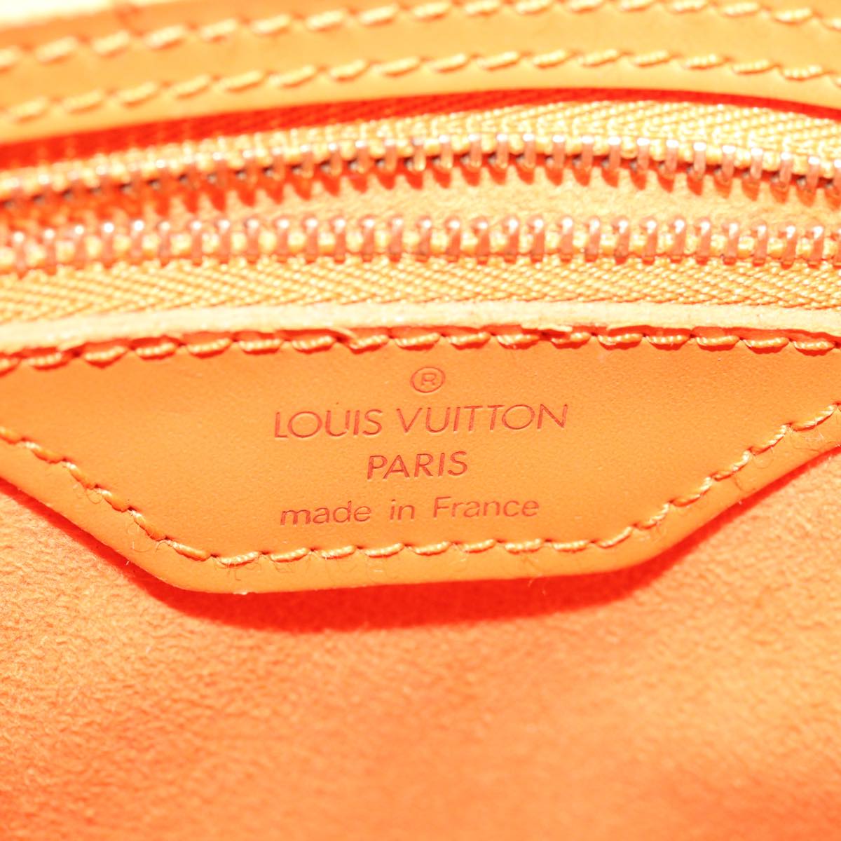 LOUIS VUITTON Epi Bucket PM Shoulder Bag Orange Mandarin M5899H LV Auth 69023A