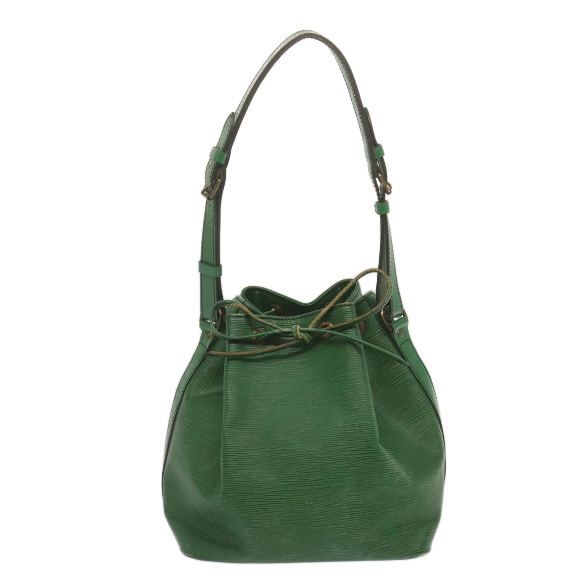 LOUIS VUITTON Epi Petit Noe Shoulder Bag Green M44104 LV Auth 69036