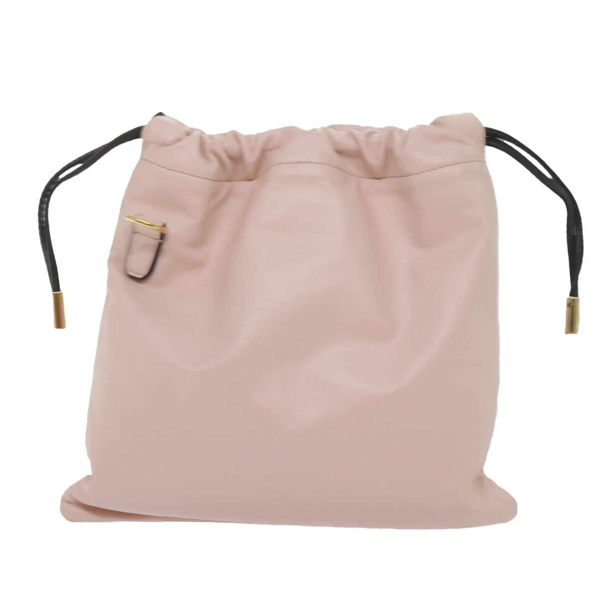 FENDI Purse Shoulder Bag Leather Beige Auth 69042A - 0