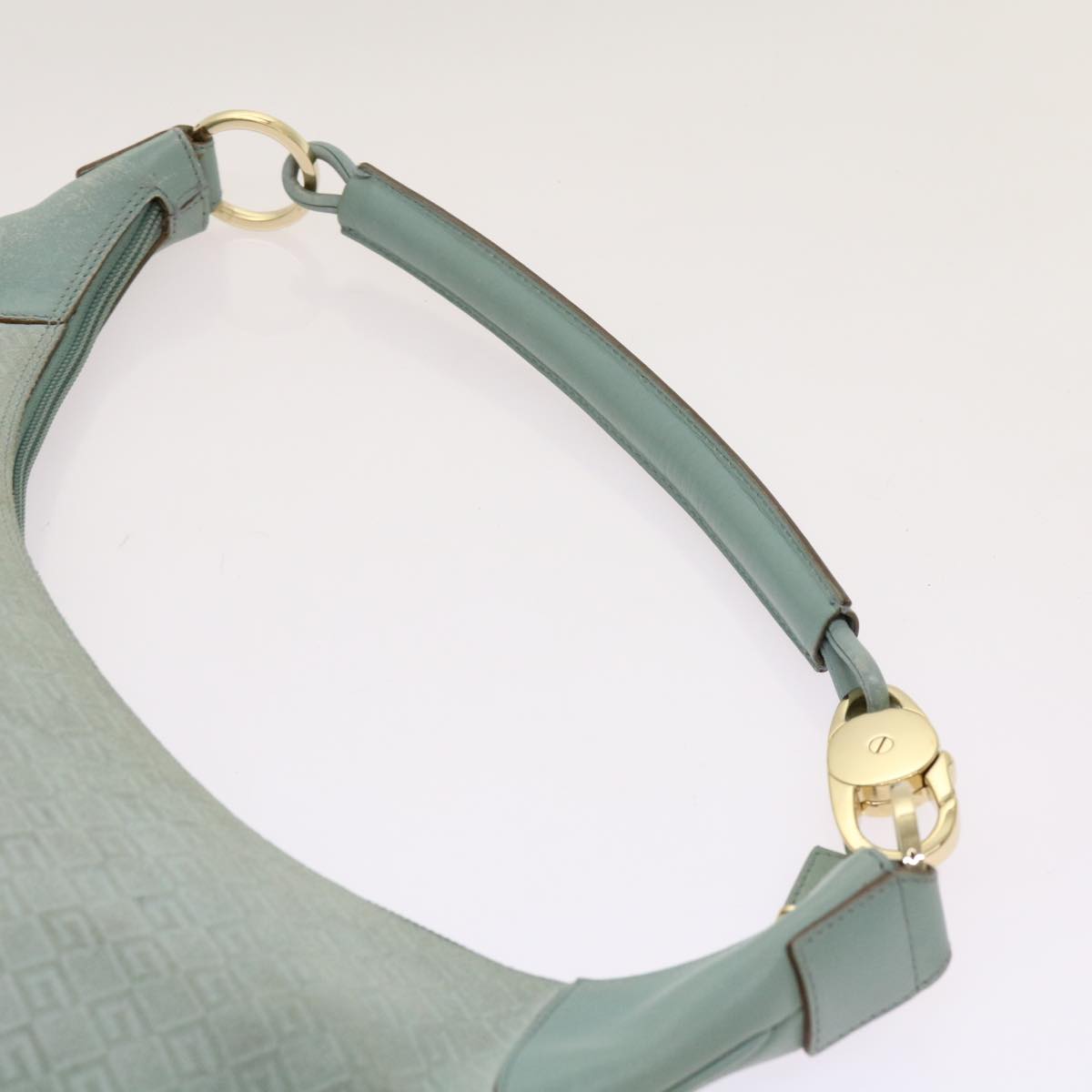 GUCCI GG Canvas Shoulder Bag Light Blue 001 4158 Auth 69052