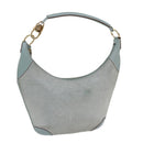 GUCCI GG Canvas Shoulder Bag Light Blue 001 4158 Auth 69052-1