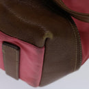 PRADA Tote Bag Nylon Pink Auth 69054-9