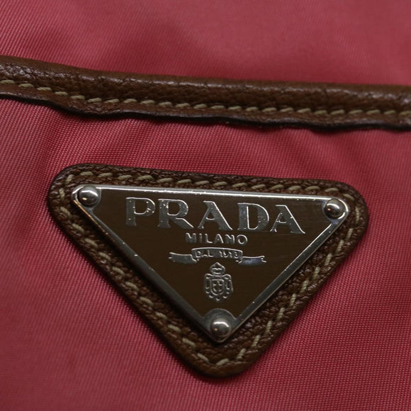 PRADA Tote Bag Nylon Pink Auth 69054