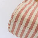 CHANEL Matelasse Chain Shoulder Bag Canvas White Red CC Auth 69059SAV-16