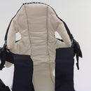 FENDI Baby Carrier Zucchino Canvas Shoulder Bag Black Auth 69064V-9