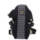 FENDI Baby Carrier Zucchino Canvas Shoulder Bag Black Auth 69064V-13
