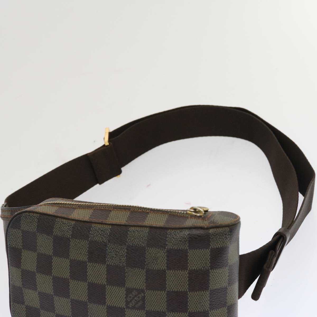 LOUIS VUITTON Damier Ebene Geronimos Shoulder Bag N51994 LV Auth 69068