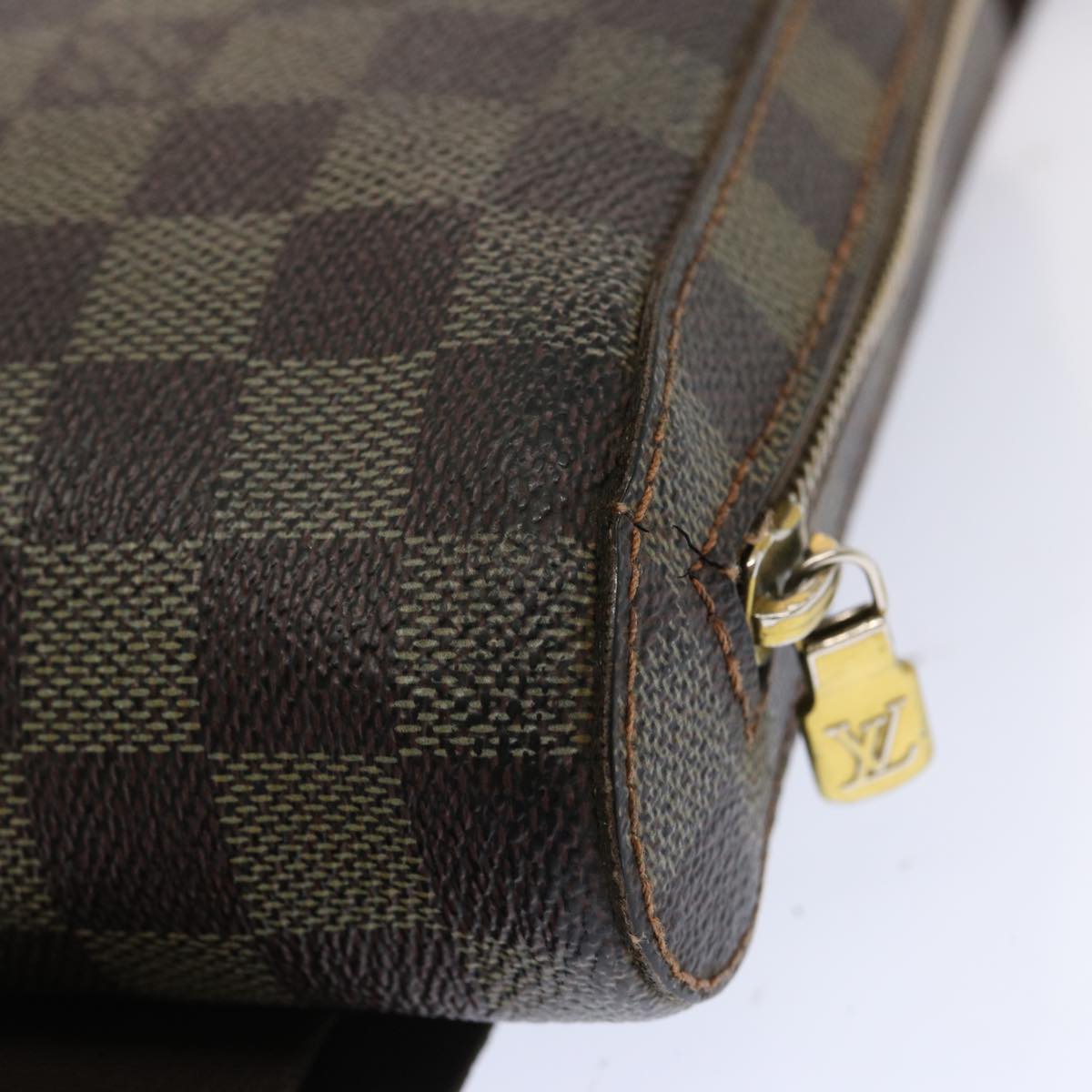 LOUIS VUITTON Damier Ebene Geronimos Shoulder Bag N51994 LV Auth 69068