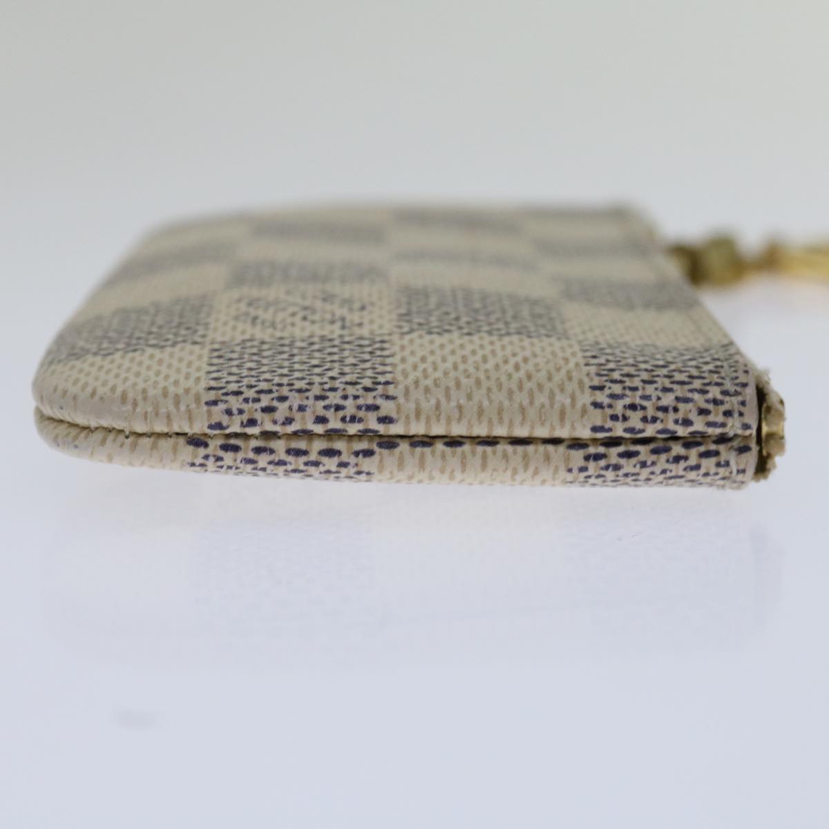 LOUIS VUITTON Damier Azur Pochette Cles Coin Purse N62659 LV Auth 69094