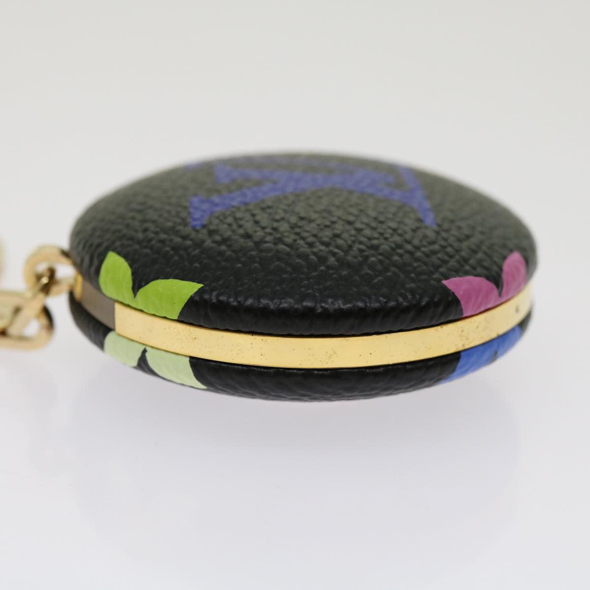 LOUIS VUITTON Multicolor Canvas Astropill Key Holder Black M51912 Auth 69095SA