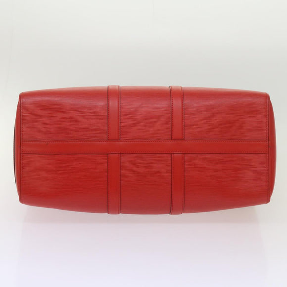 LOUIS VUITTON Epi Supreme Keepall Bandouliere 45 Bag Red M53419 LV Auth 69102SM