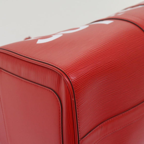 LOUIS VUITTON Epi Supreme Keepall Bandouliere 45 Bag Red M53419 LV Auth 69102S