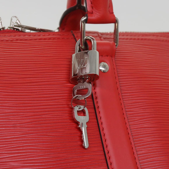 LOUIS VUITTON Epi Supreme Keepall Bandouliere 45 Bag Red M53419 LV Auth 69102SM