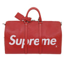 LOUIS VUITTON Epi Supreme Keepall Bandouliere 45 Bag Red M53419 LV Auth 69102SM-13