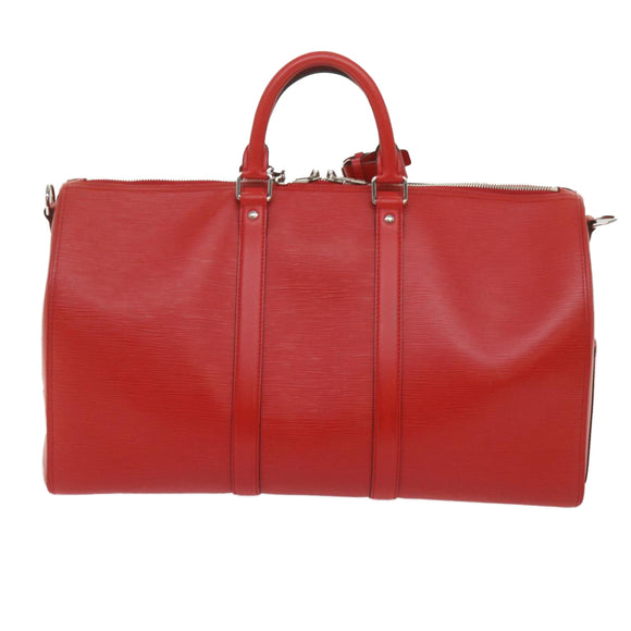 LOUIS VUITTON Epi Supreme Keepall Bandouliere 45 Bag Red M53419 LV Auth 69102SM