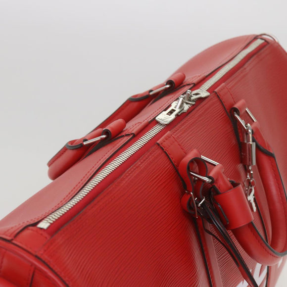 LOUIS VUITTON Epi Supreme Keepall Bandouliere 45 Bag Red M53419 LV Auth 69102SM