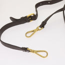 PRADA Ribbon Shoulder Bag Leather Orange Brown Auth 69111-22