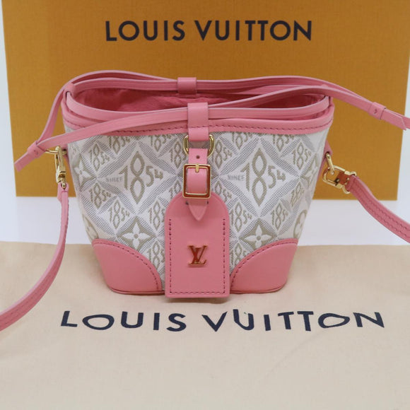 LOUIS VUITTON Pre Owned 1854 Print Noe Perth Bag Pink M81112 LV Auth 69112SAM
