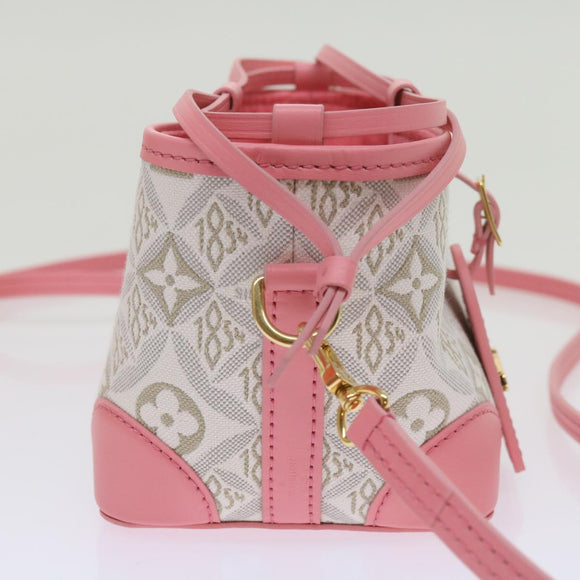 LOUIS VUITTON Pre Owned 1854 Print Noe Perth Bag Pink M81112 LV Auth 69112SAM