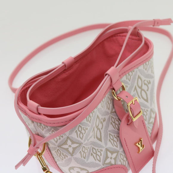 LOUIS VUITTON Pre Owned 1854 Print Noe Perth Bag Pink M81112 LV Auth 69112SA