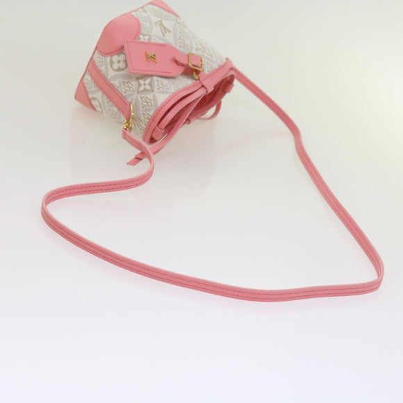 LOUIS VUITTON Pre Owned 1854 Print Noe Perth Bag Pink M81112 LV Auth 69112SAM