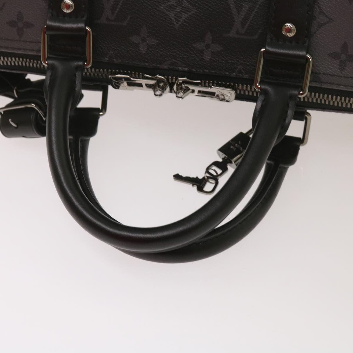 LOUIS VUITTON Eclipse Reverse Keepall Bandouliere 50 Bag M45392 LV Auth 69120A