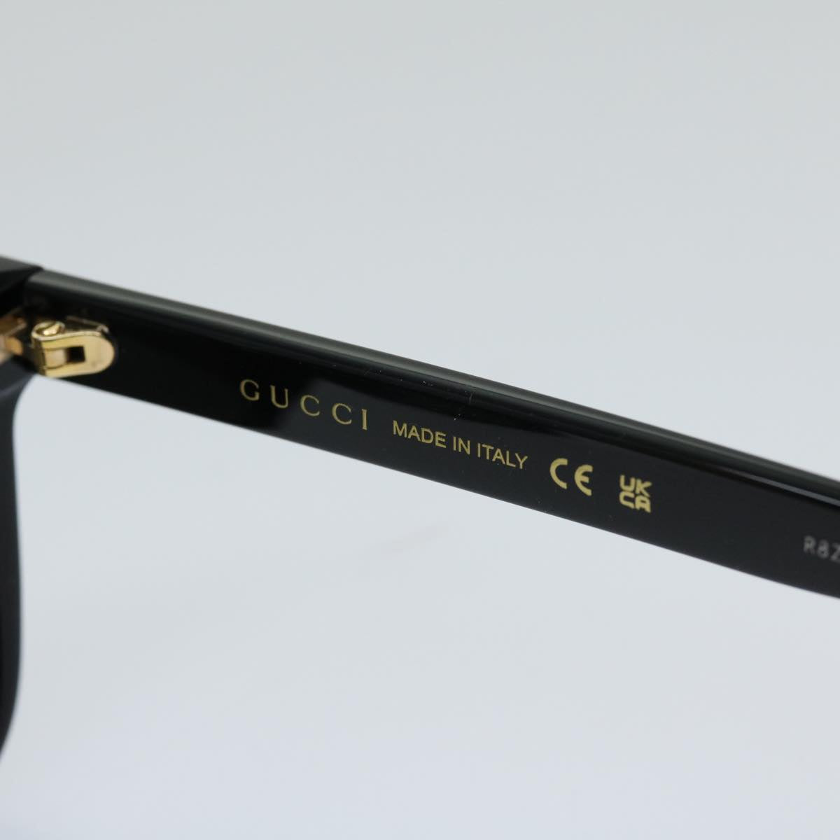GUCCI Sunglasses plastic Black Auth 69125