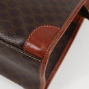 CELINE Macadam Canvas Shoulder Bag PVC Brown Auth 69135-11