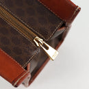 CELINE Macadam Canvas Shoulder Bag PVC Brown Auth 69135-14