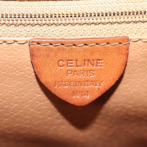 CELINE Macadam Canvas Shoulder Bag PVC Brown Auth 69135