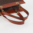 CELINE Macadam Canvas Shoulder Bag PVC Brown Auth 69135-7