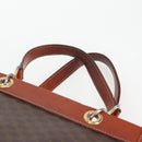CELINE Macadam Canvas Shoulder Bag PVC Brown Auth 69135-8