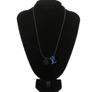 LOUIS VUITTON Collier Charms On The Go Necklace Blue M63648 LV Auth 69139-12