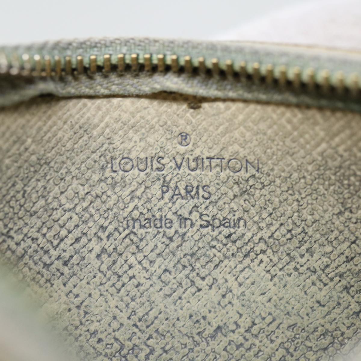 LOUIS VUITTON Damier Azur Pochette Cles Coin Purse N62659 LV Auth 69141