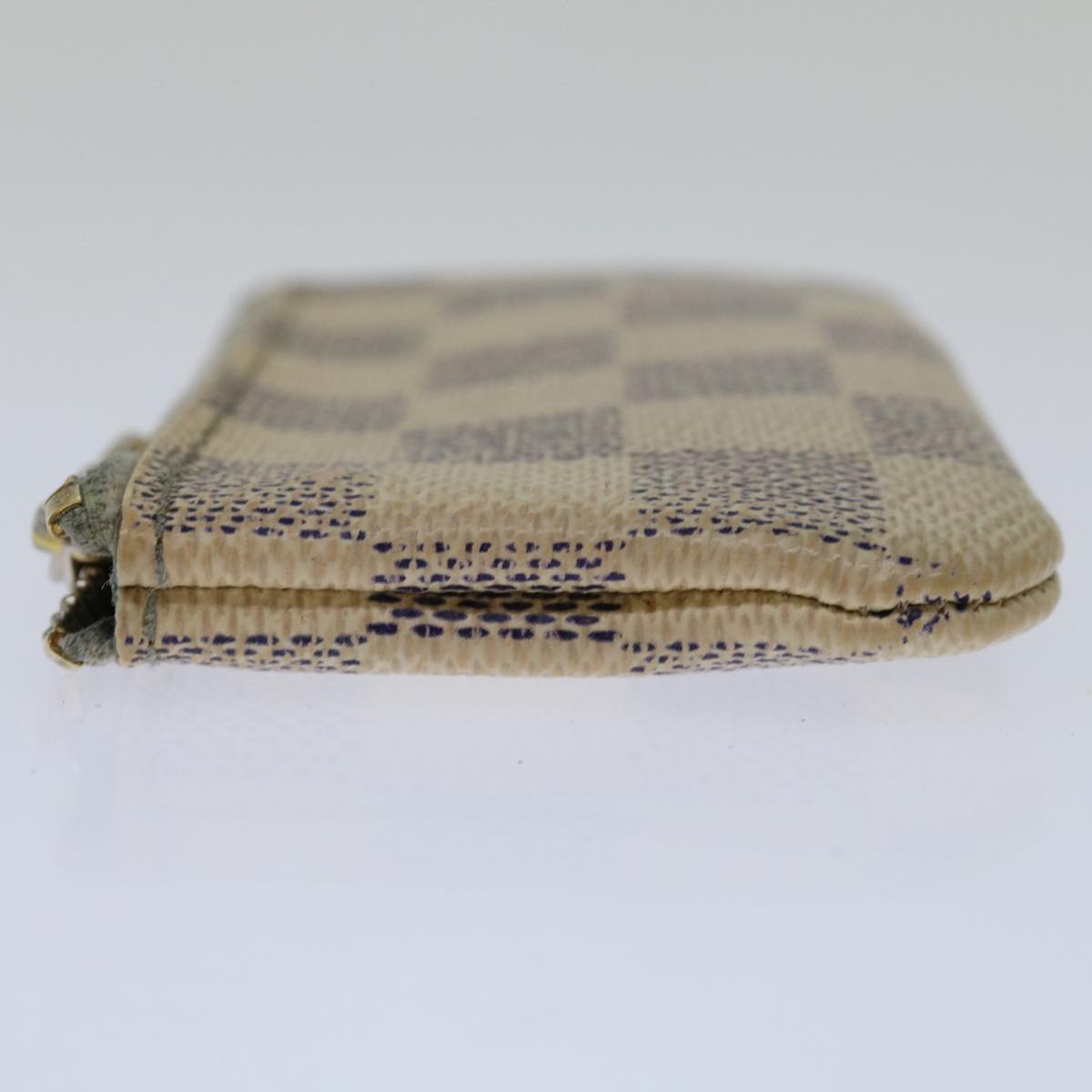 LOUIS VUITTON Damier Azur Pochette Cles Coin Purse N62659 LV Auth 69141