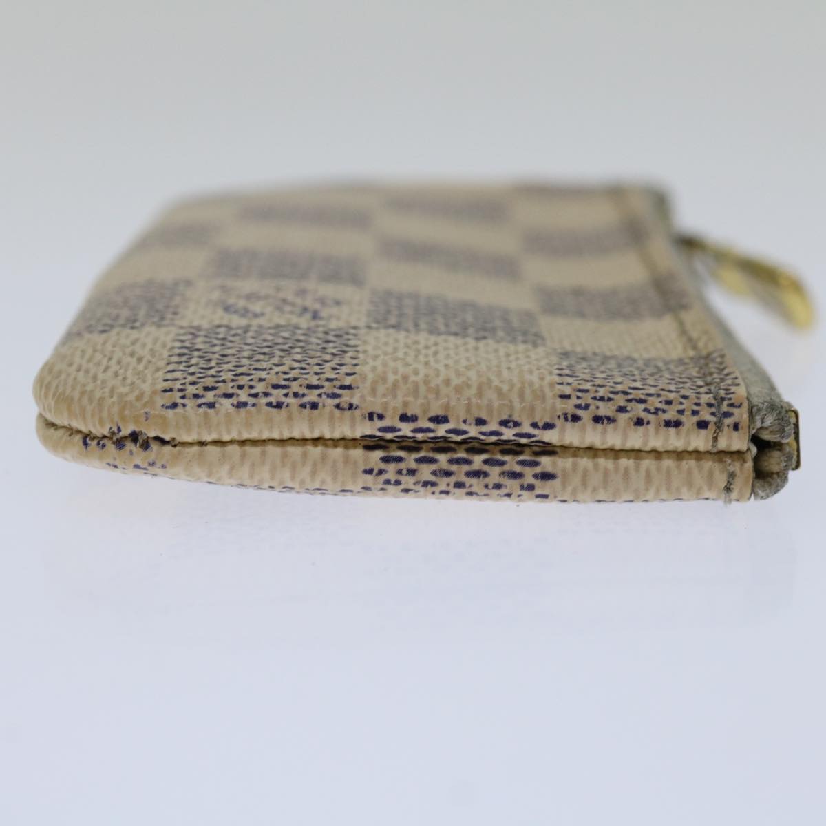 LOUIS VUITTON Damier Azur Pochette Cles Coin Purse N62659 LV Auth 69141