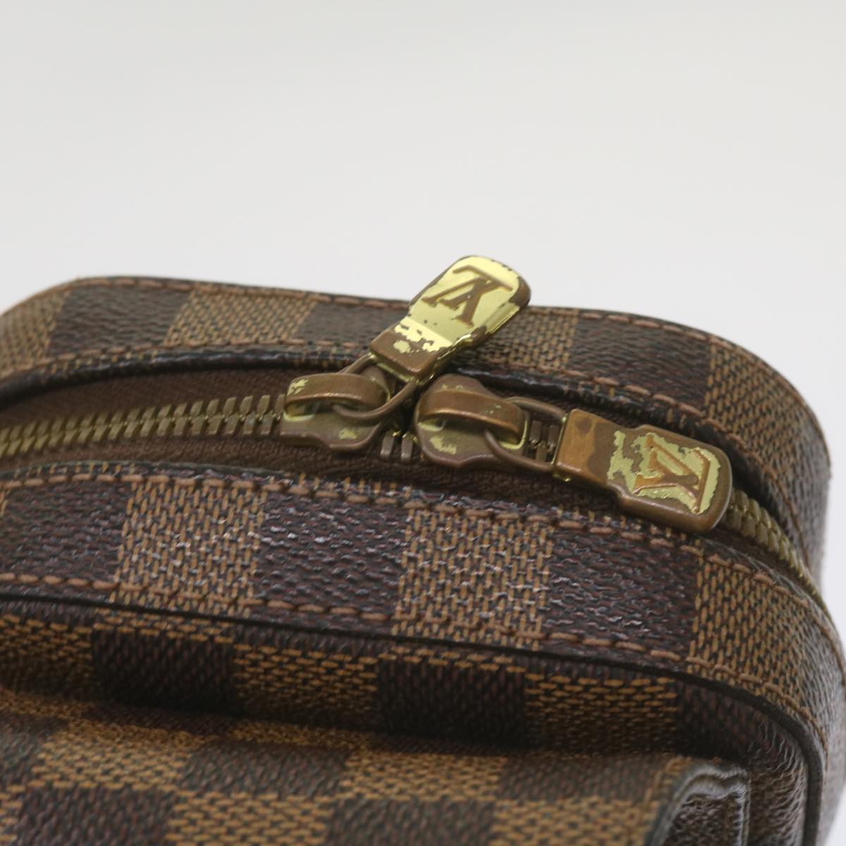 LOUIS VUITTON Damier Ebene Geronimos Shoulder Bag N51994 LV Auth 69144