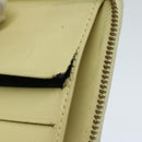 LOUIS VUITTON Monogram Vernis Bloom Wallet Beige M91015 LV Auth 69155-10