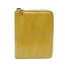 LOUIS VUITTON Monogram Vernis Bloom Wallet Beige M91015 LV Auth 69155-13