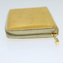 LOUIS VUITTON Monogram Vernis Bloom Wallet Beige M91015 LV Auth 69155-3