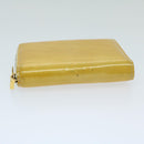 LOUIS VUITTON Monogram Vernis Bloom Wallet Beige M91015 LV Auth 69155-6