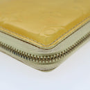 LOUIS VUITTON Monogram Vernis Bloom Wallet Beige M91015 LV Auth 69155-15
