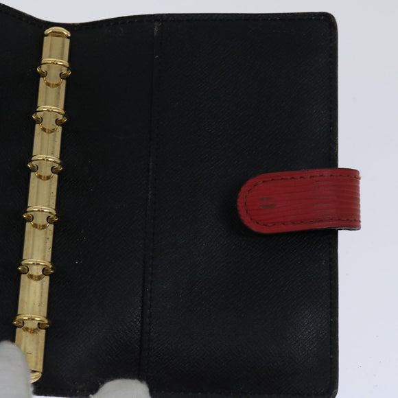 LOUIS VUITTON Epi Agenda PM Day Planner Cover Red R20057 LV Auth 69162