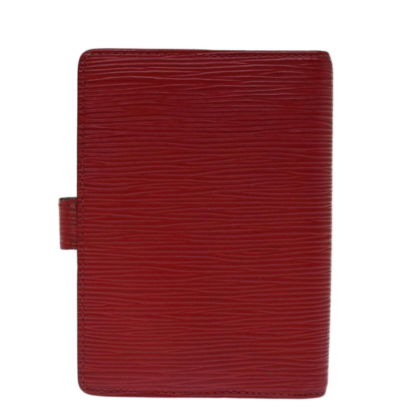 LOUIS VUITTON Epi Agenda PM Day Planner Cover Red R20057 LV Auth 69162