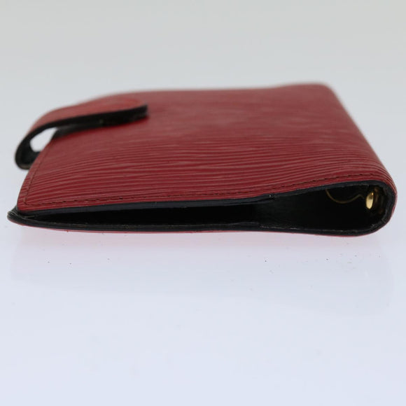 LOUIS VUITTON Epi Agenda PM Day Planner Cover Red R20057 LV Auth 69162