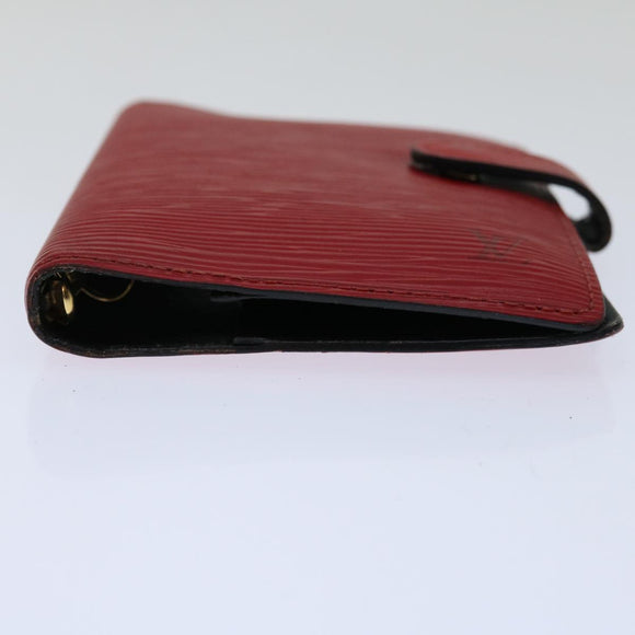 LOUIS VUITTON Epi Agenda PM Day Planner Cover Red R20057 LV Auth 69162