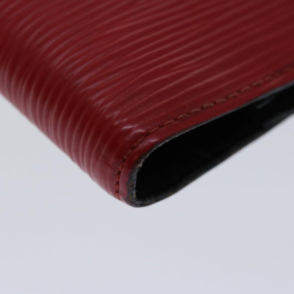 LOUIS VUITTON Epi Agenda PM Day Planner Cover Red R20057 LV Auth 69162